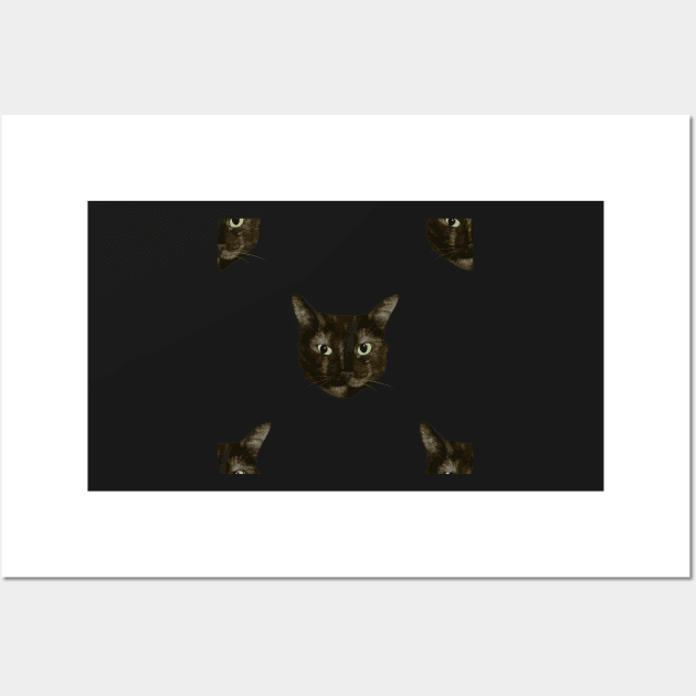 Grumpy Calico Cats - Repeat Pattern Wall Art by andreeadumez